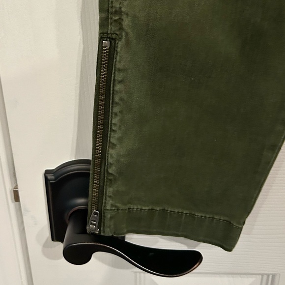 J. Crew Skinny stretch cargo pant with zippers Green Size 27 - Picture 8 of 9
